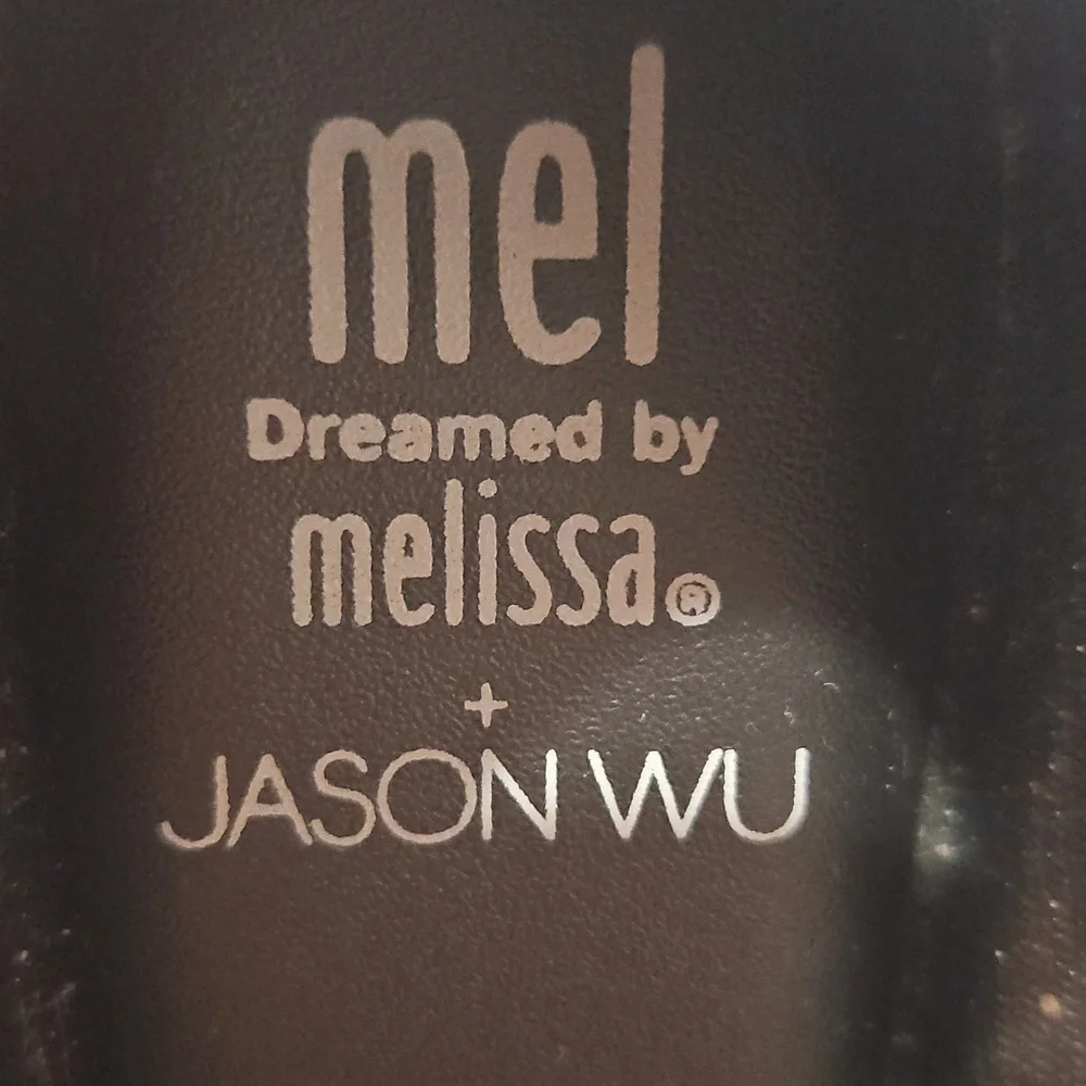 Mel by Melissa Space Love x Jason Wu Black Glitter Ballet Flats Shoes